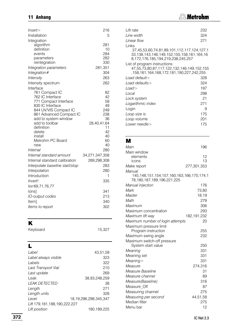 Metrohm IC Net 2.3 User Manual | Page 382 / 389