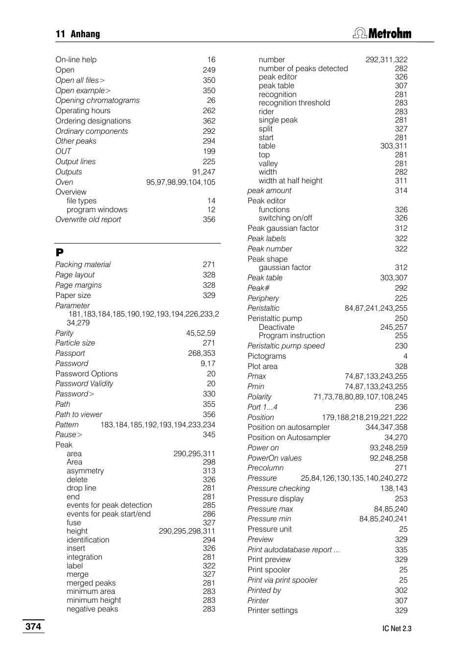 Metrohm IC Net 2.3 User Manual | Page 384 / 389