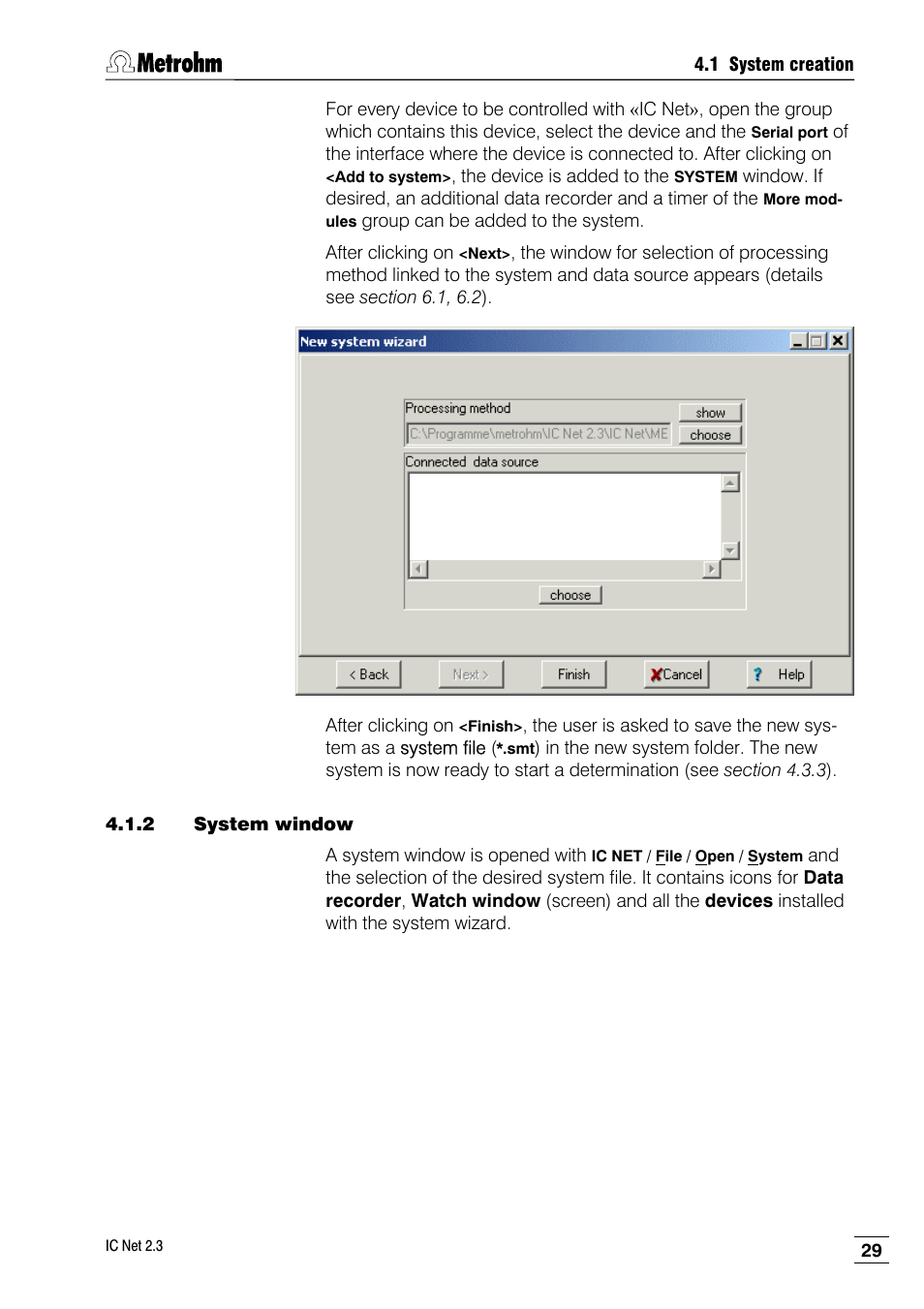 2 system window | Metrohm IC Net 2.3 User Manual | Page 39 / 389