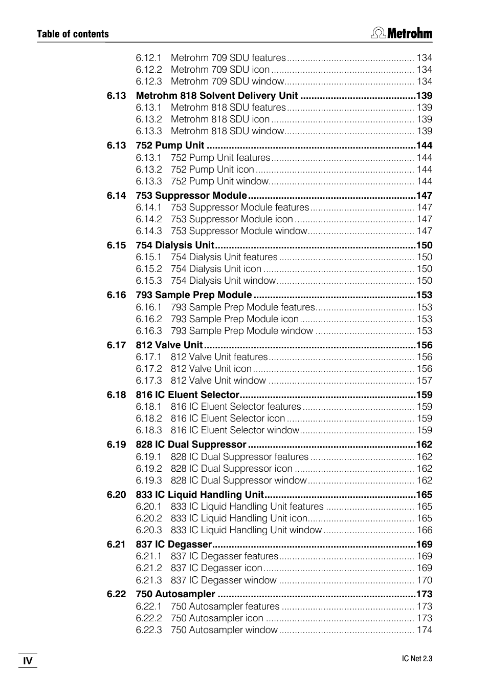 Metrohm IC Net 2.3 User Manual | Page 6 / 389