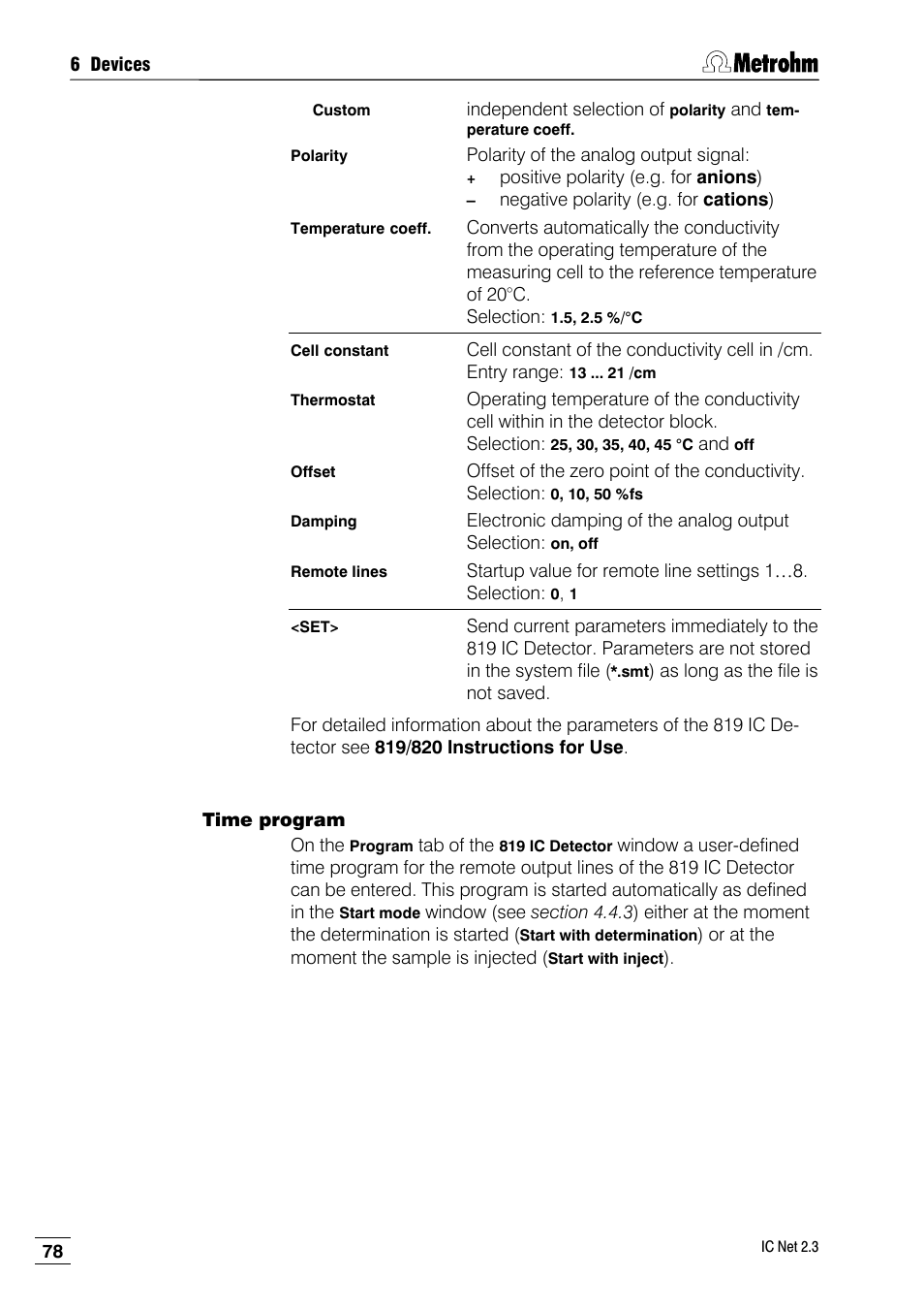 Time program | Metrohm IC Net 2.3 User Manual | Page 88 / 389