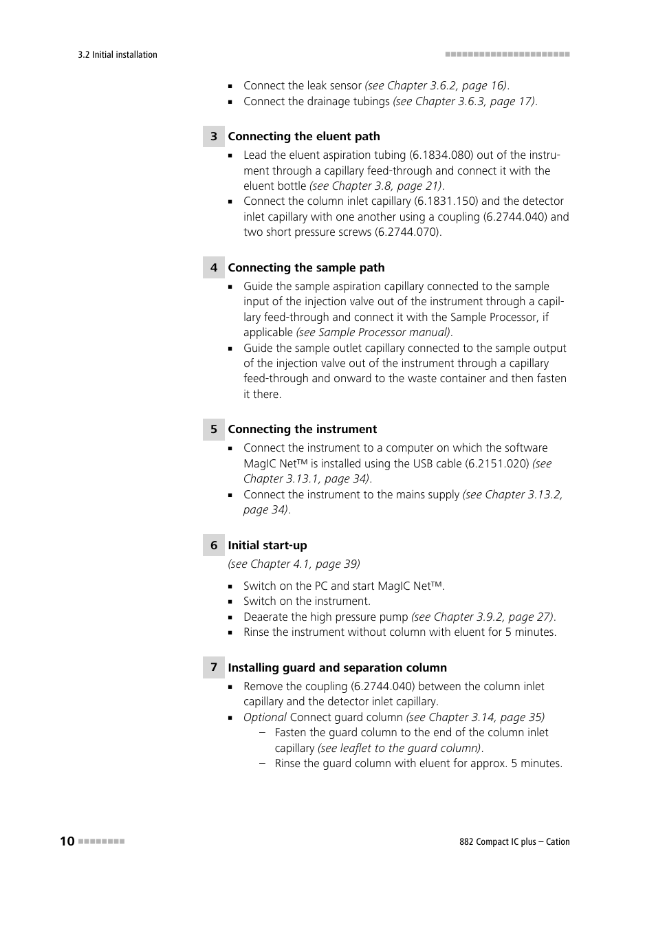 Metrohm 882 Compact IC plus – Cation User Manual | Page 18 / 93
