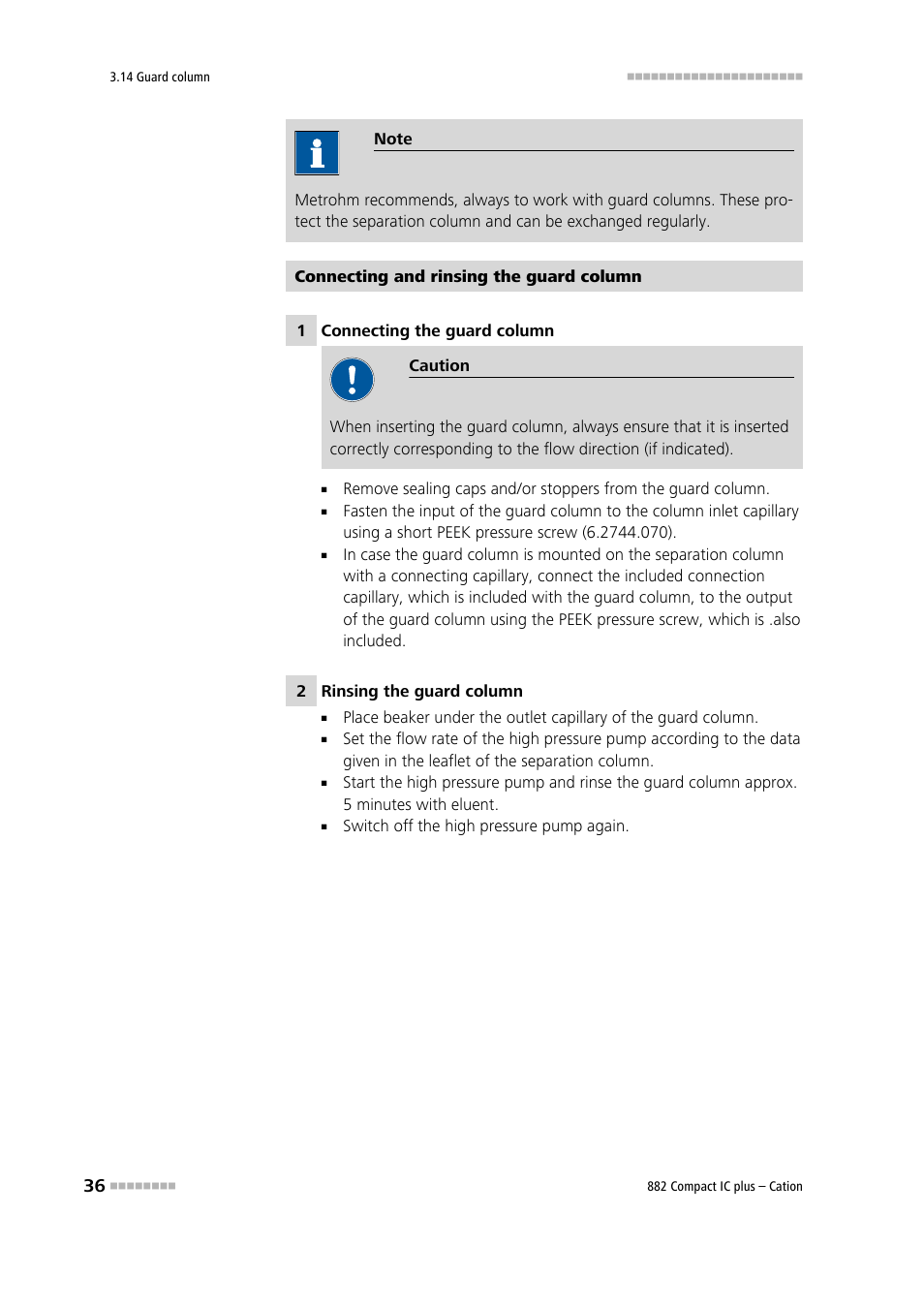 Metrohm 882 Compact IC plus – Cation User Manual | Page 44 / 93