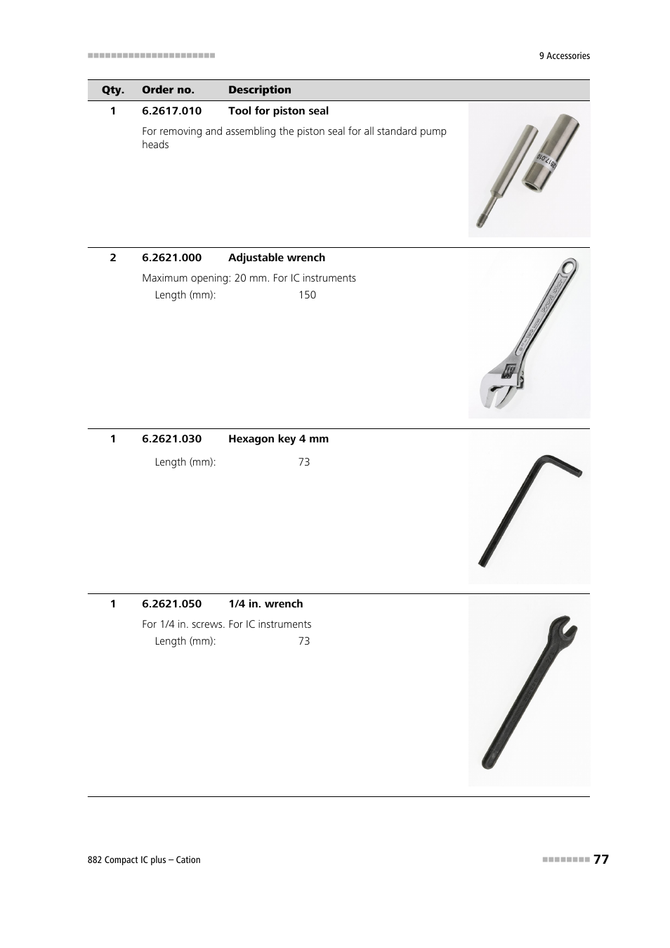 Metrohm 882 Compact IC plus – Cation User Manual | Page 85 / 93