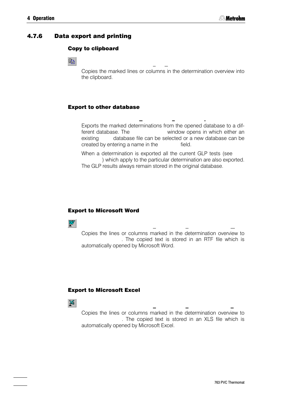 Metrohm 763 PVC Thermomat Manual User Manual | Page 113 / 157