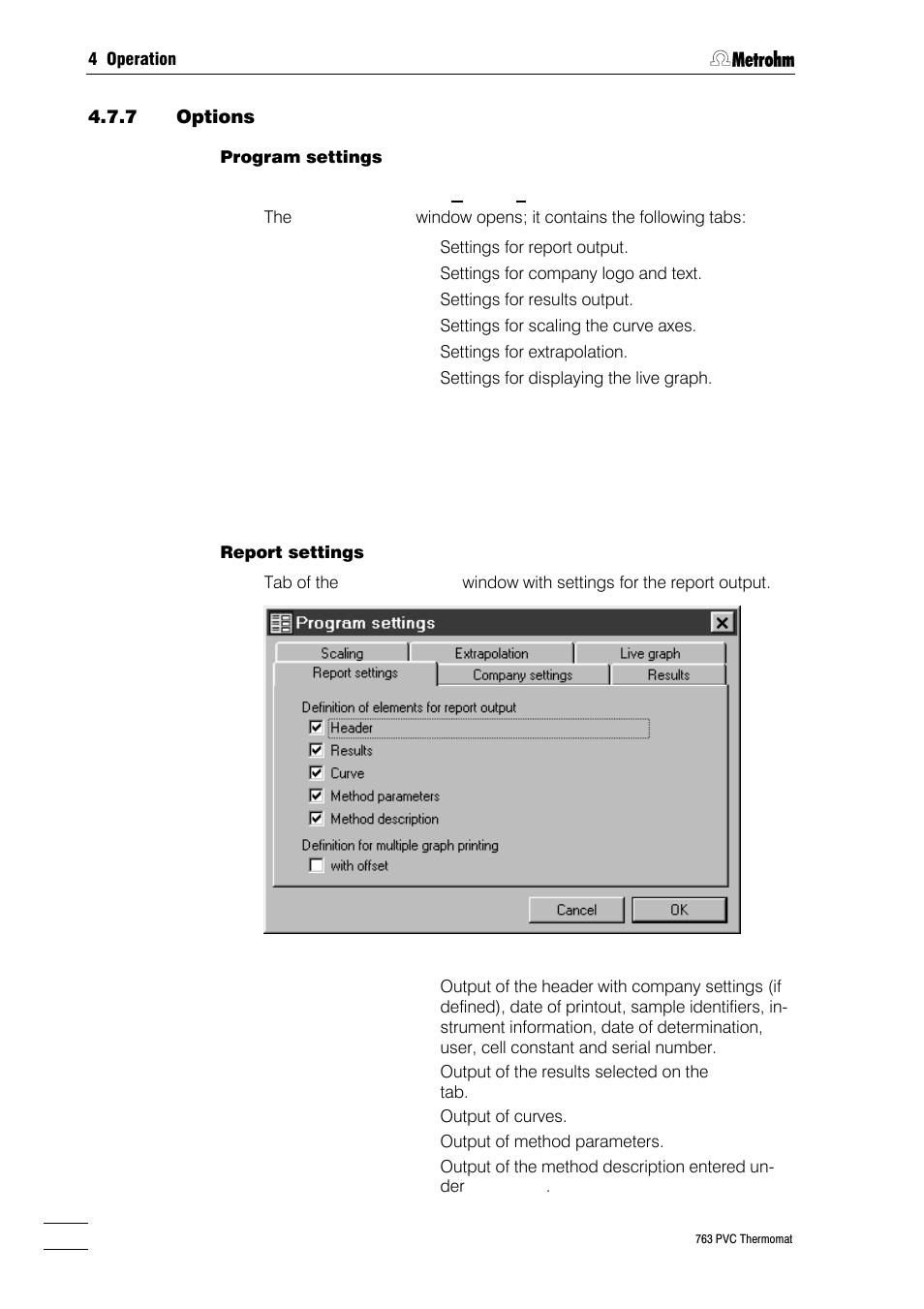 Metrohm 763 PVC Thermomat Manual User Manual | Page 117 / 157