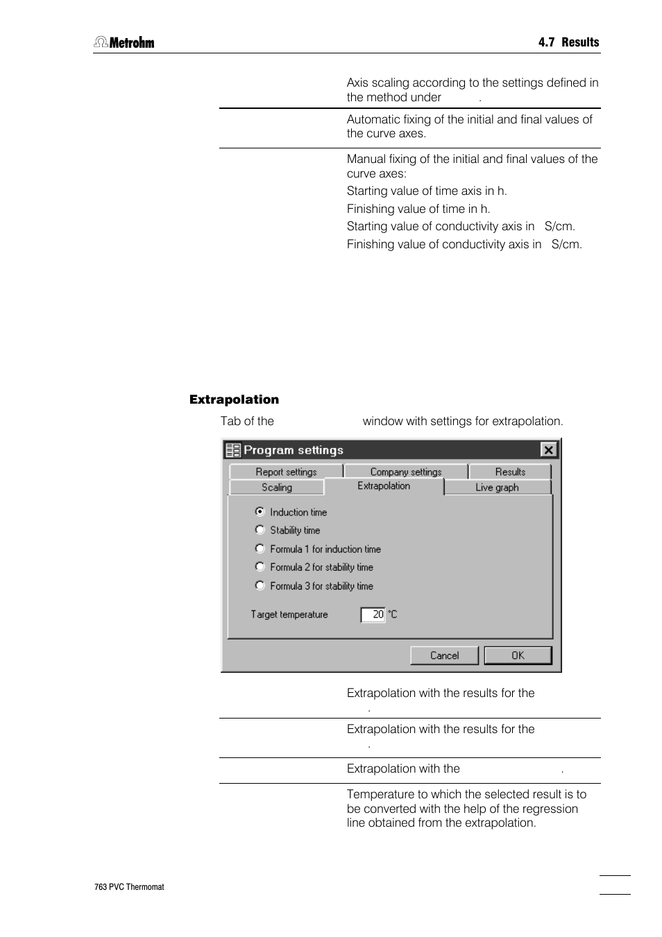 Metrohm 763 PVC Thermomat Manual User Manual | Page 120 / 157