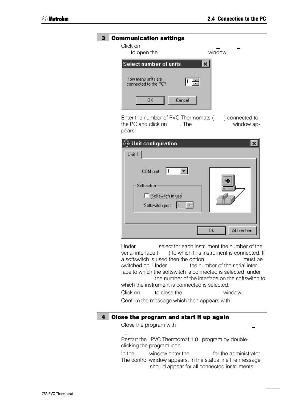 Metrohm 763 PVC Thermomat Manual User Manual | Page 24 / 157