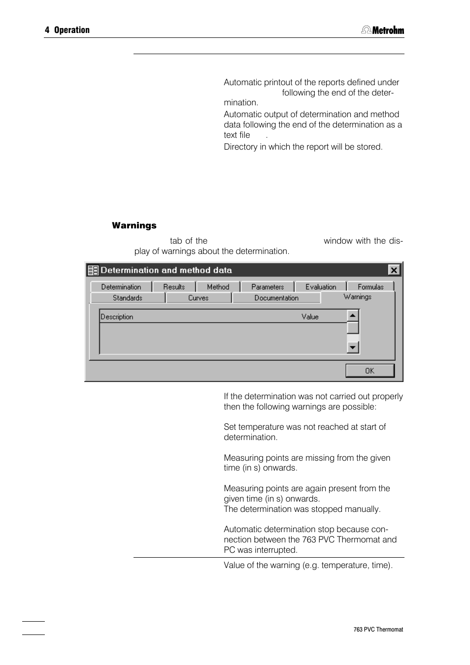 Metrohm 763 PVC Thermomat Manual User Manual | Page 99 / 157