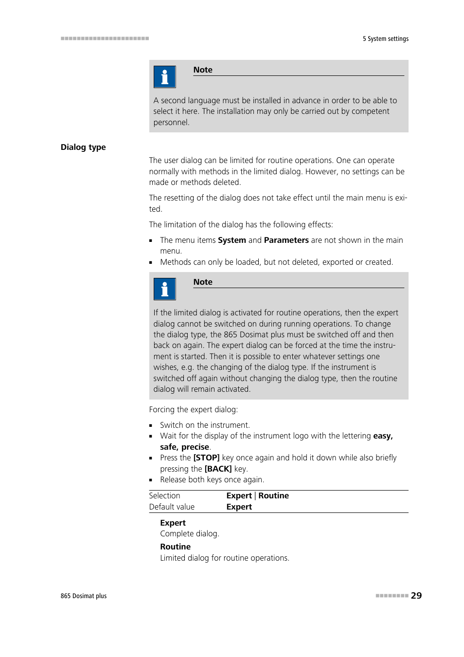 Metrohm 865 Dosimat plus User Manual | Page 39 / 97