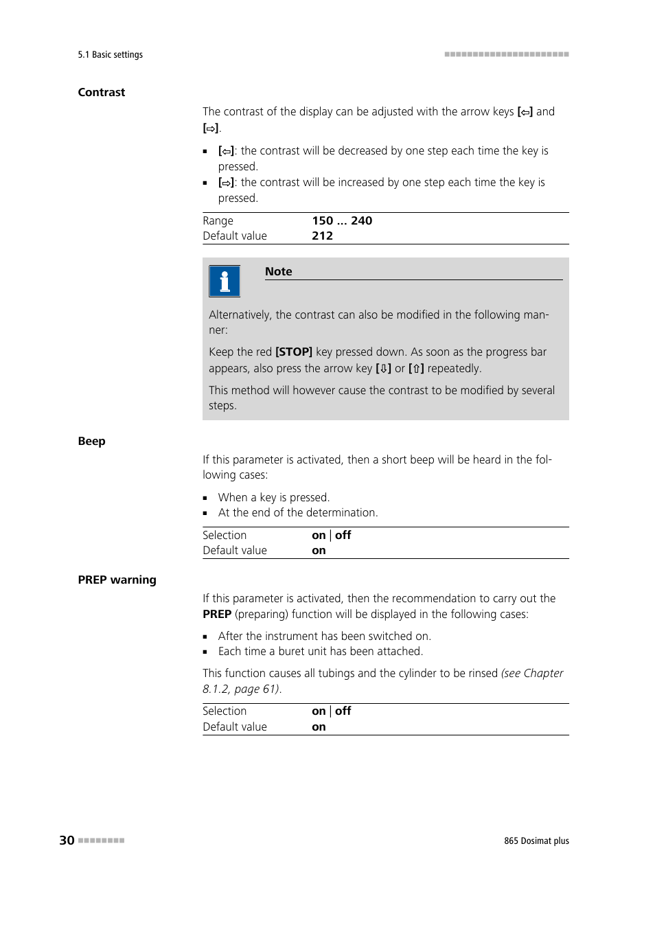 Metrohm 865 Dosimat plus User Manual | Page 40 / 97