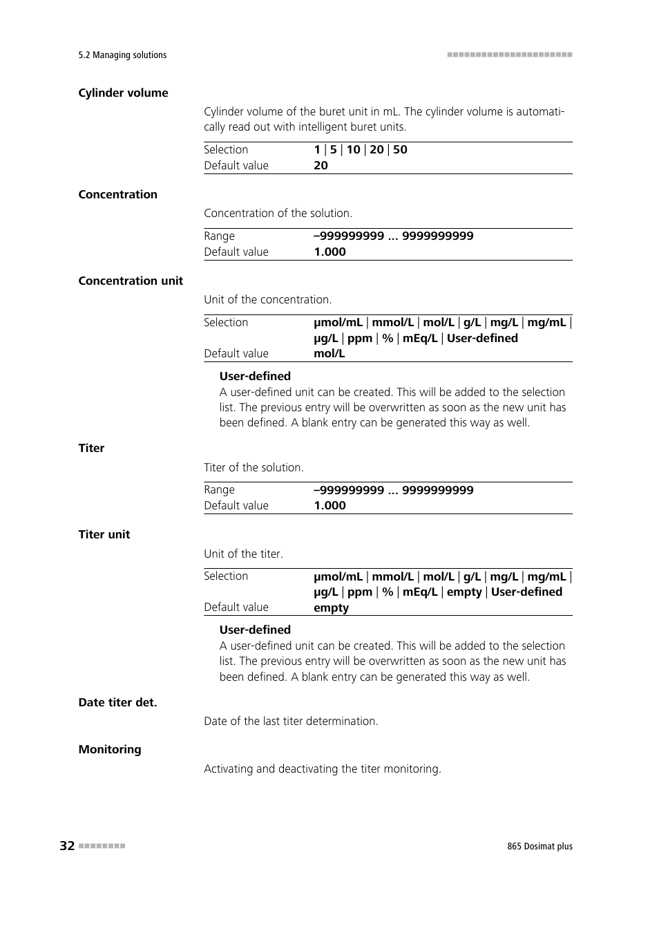 Metrohm 865 Dosimat plus User Manual | Page 42 / 97