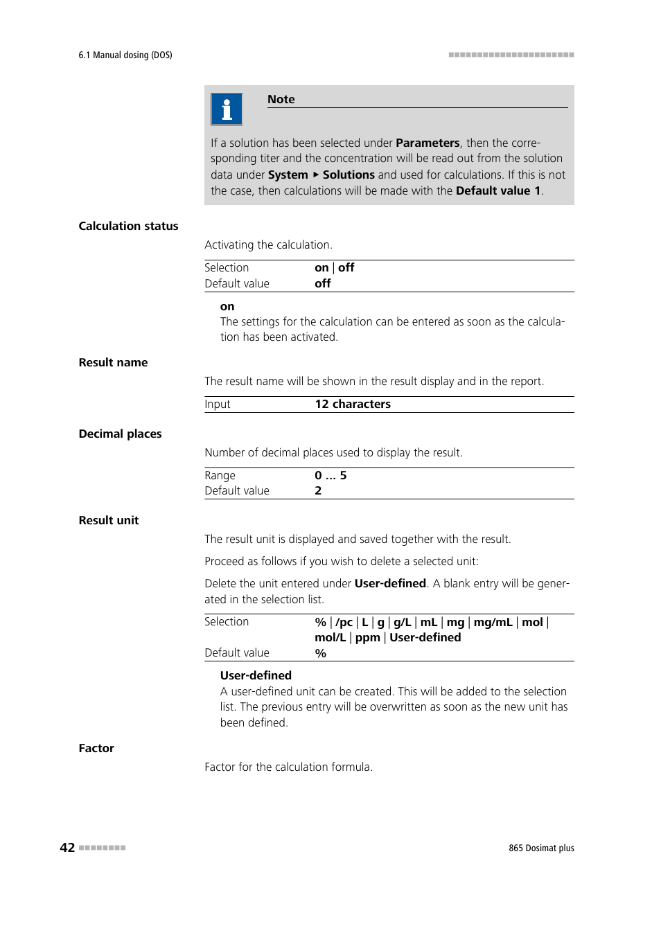 Metrohm 865 Dosimat plus User Manual | Page 52 / 97