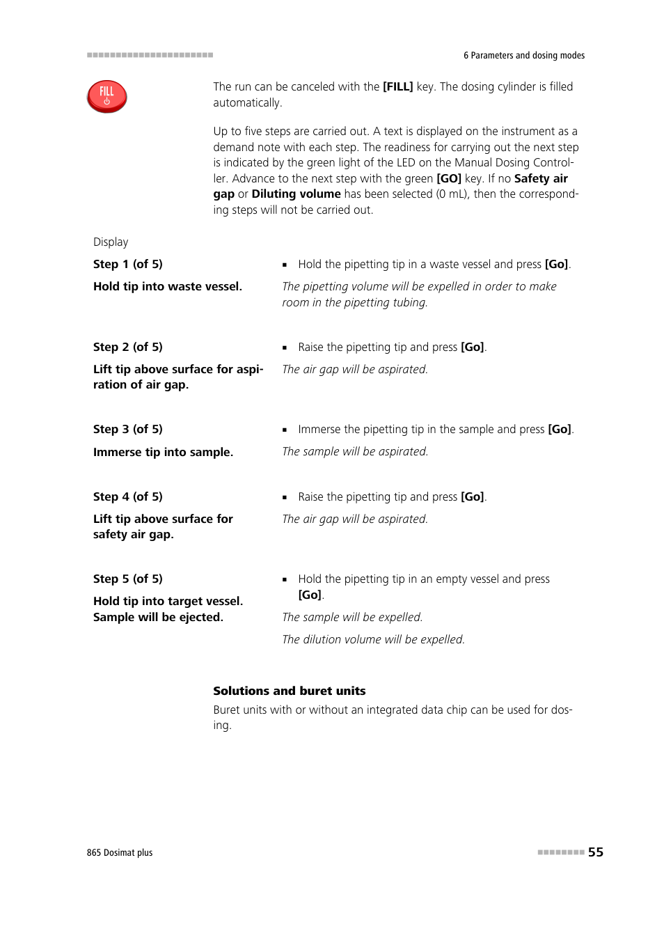 Metrohm 865 Dosimat plus User Manual | Page 65 / 97