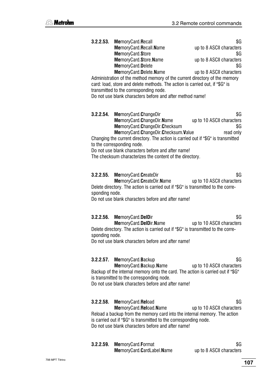 Metrohm 798 MPT Titrino User Manual | Page 111 / 184