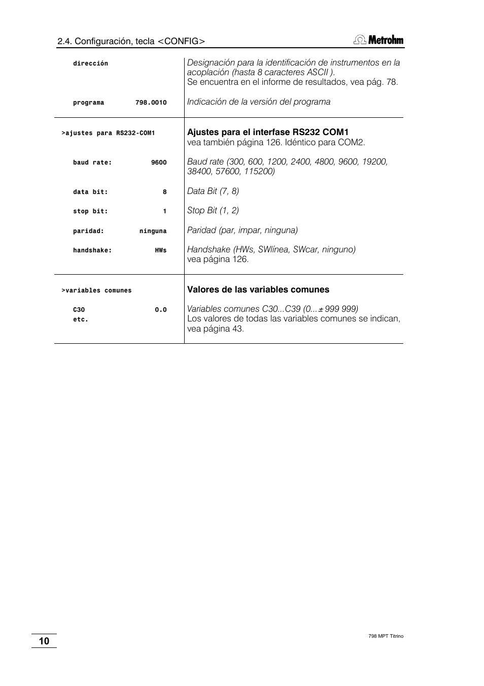 Metrohm 798 MPT Titrino User Manual | Page 14 / 184