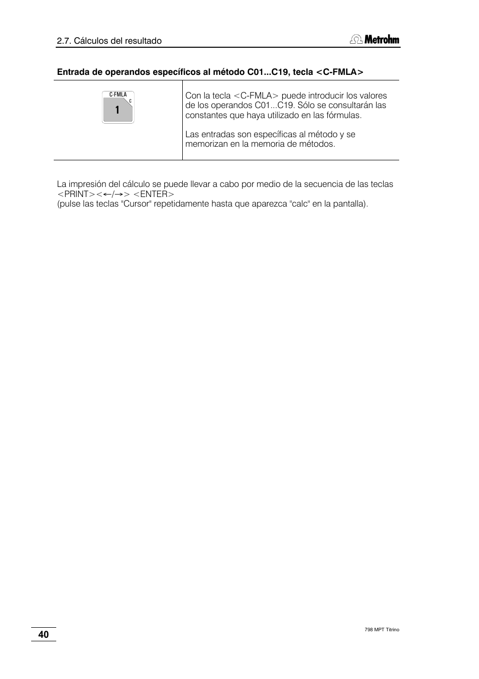 Metrohm 798 MPT Titrino User Manual | Page 44 / 184