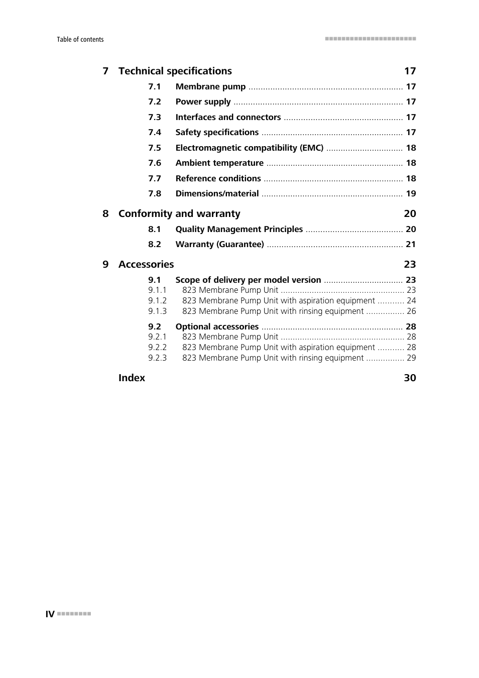 Metrohm 823 Membrane Pump Unit User Manual | Page 6 / 38
