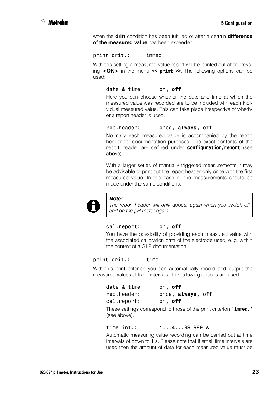 Metrohm 827 pH lab User Manual | Page 31 / 82