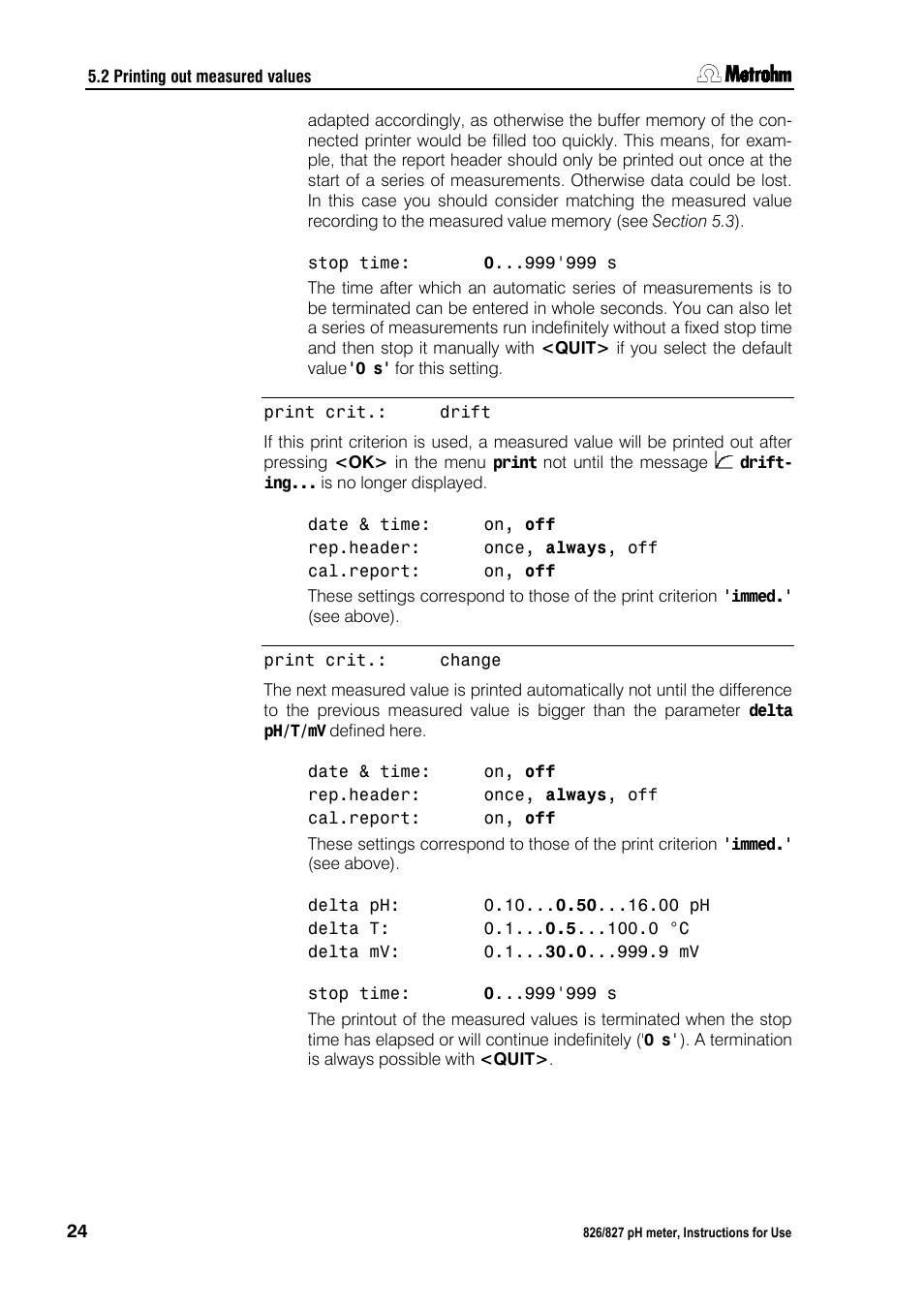 Metrohm 827 pH lab User Manual | Page 32 / 82