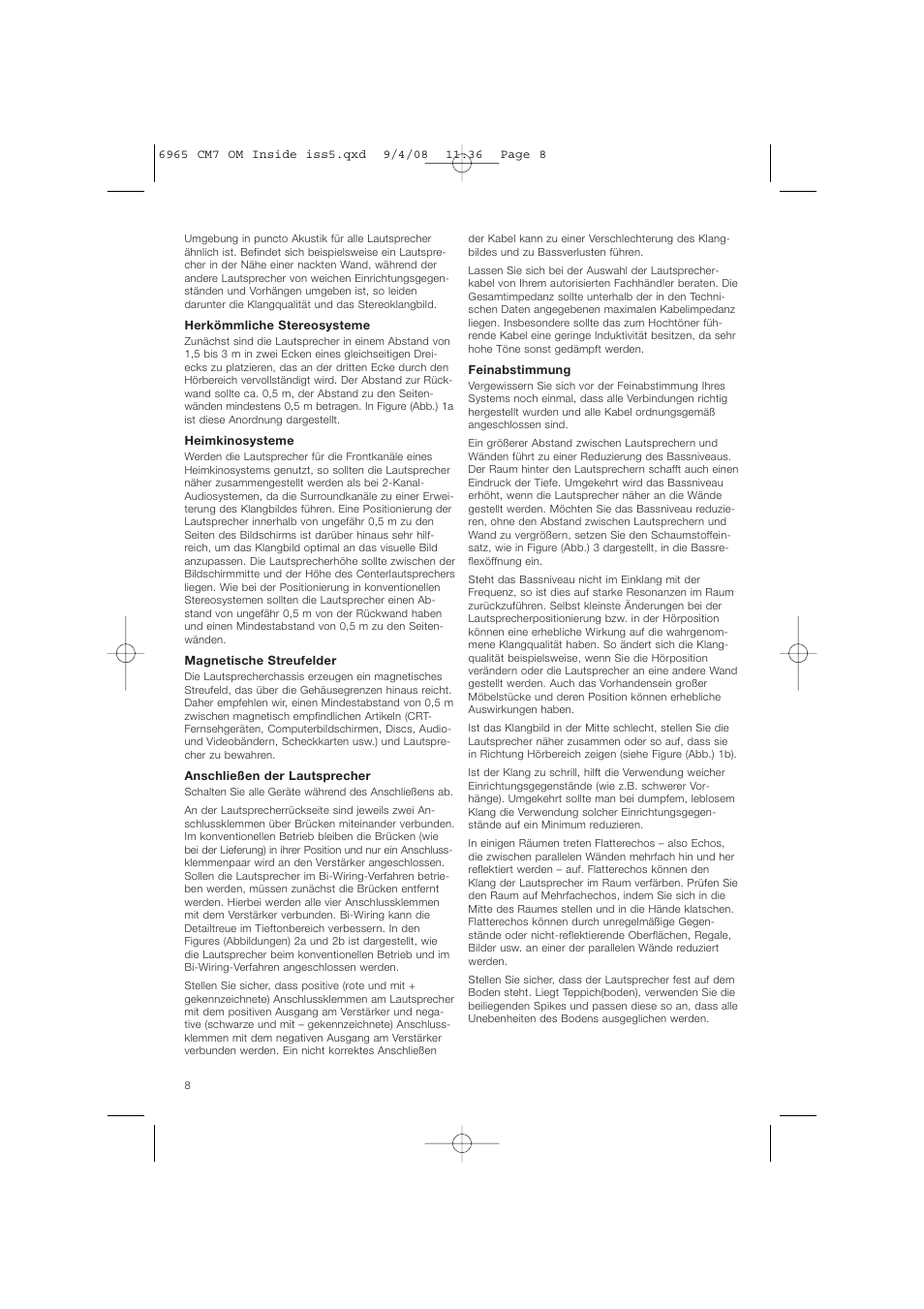 Bowers & Wilkins CM9 User Manual | Page 11 / 45