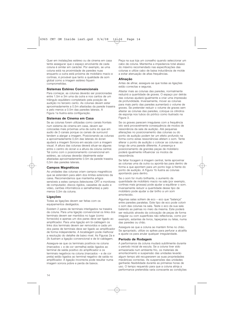 Bowers & Wilkins CM9 User Manual | Page 17 / 45