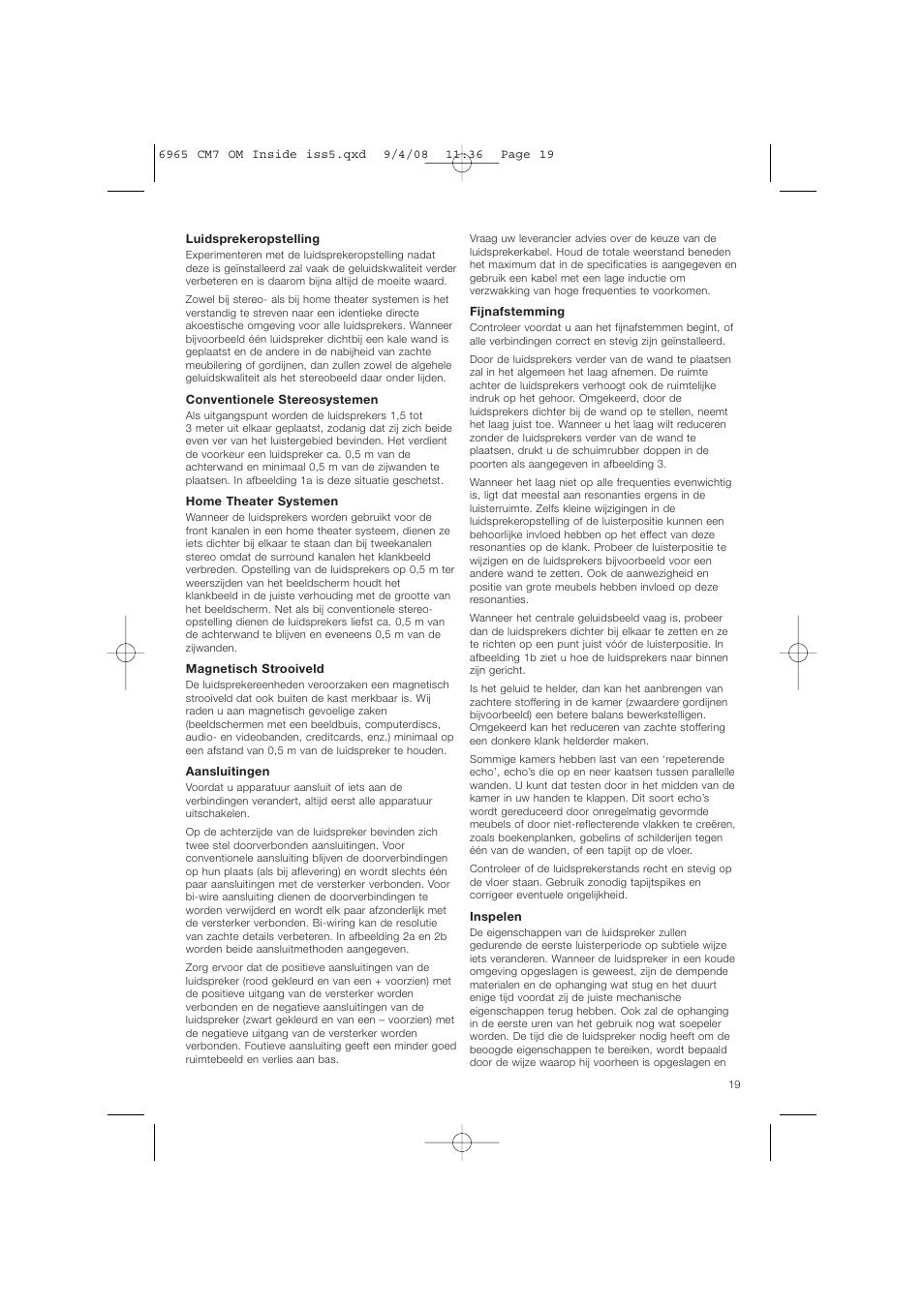 Bowers & Wilkins CM9 User Manual | Page 22 / 45