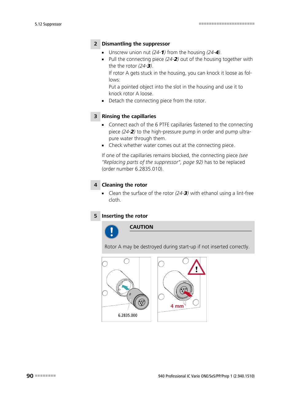 Metrohm 940 Professional IC Vario ONE/SeS/PP/Prep 1 User Manual | Page 100 / 127