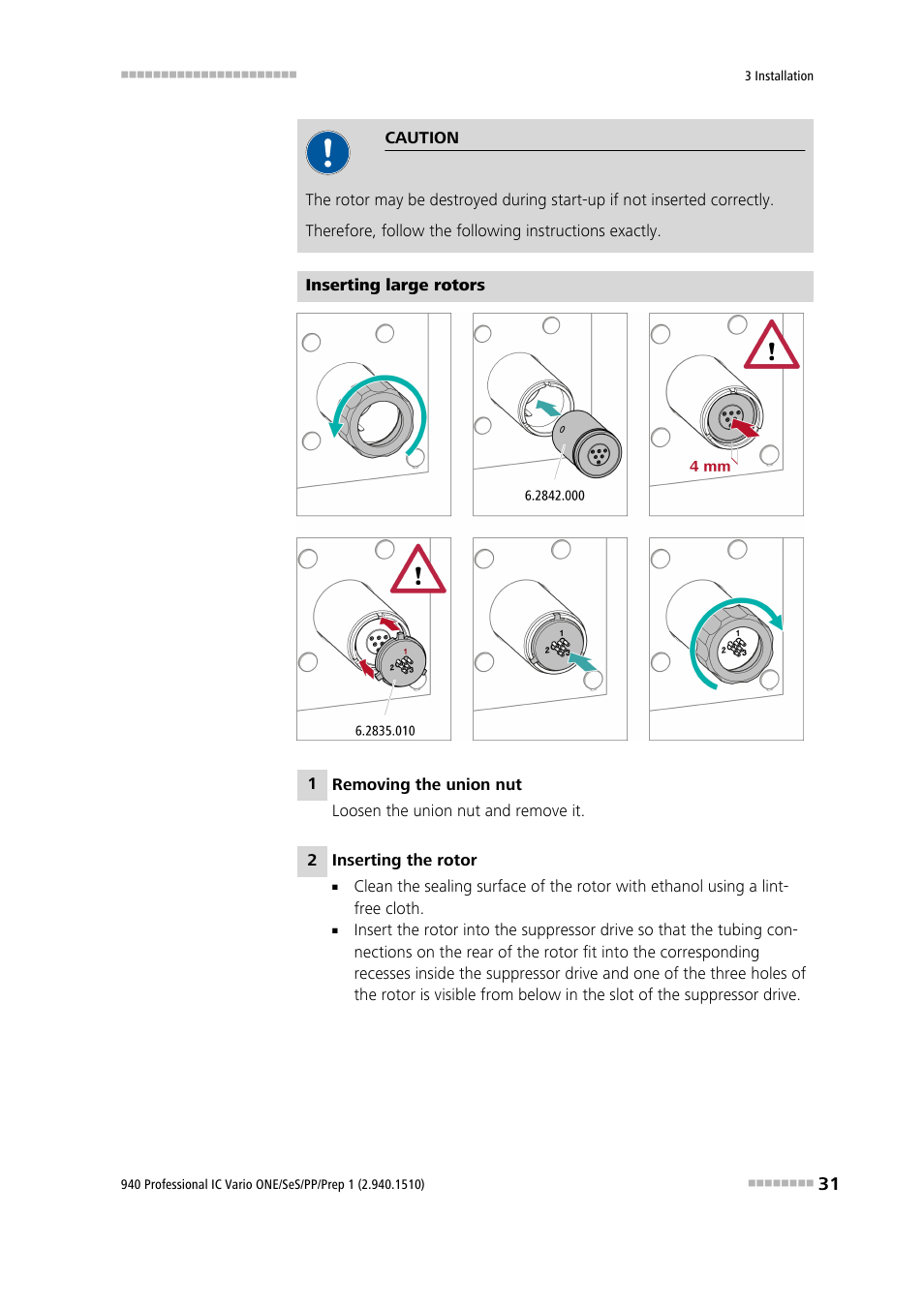 Metrohm 940 Professional IC Vario ONE/SeS/PP/Prep 1 User Manual | Page 41 / 127