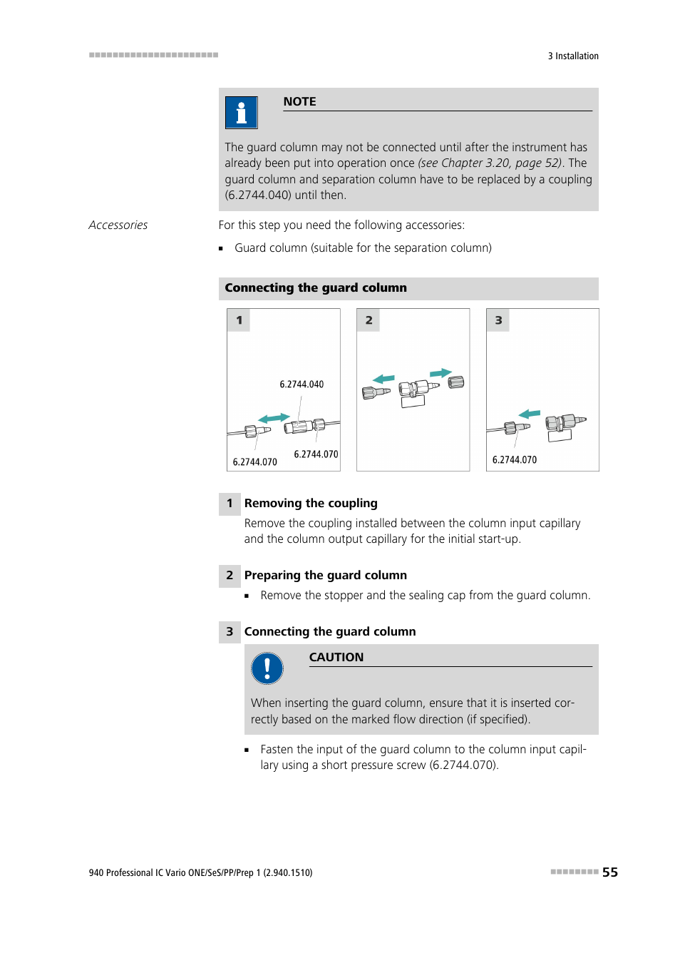 Metrohm 940 Professional IC Vario ONE/SeS/PP/Prep 1 User Manual | Page 65 / 127