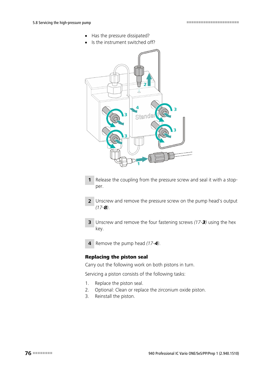 Metrohm 940 Professional IC Vario ONE/SeS/PP/Prep 1 User Manual | Page 86 / 127
