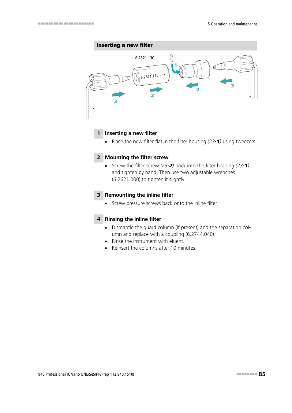 Metrohm 940 Professional IC Vario ONE/SeS/PP/Prep 1 User Manual | Page 95 / 127