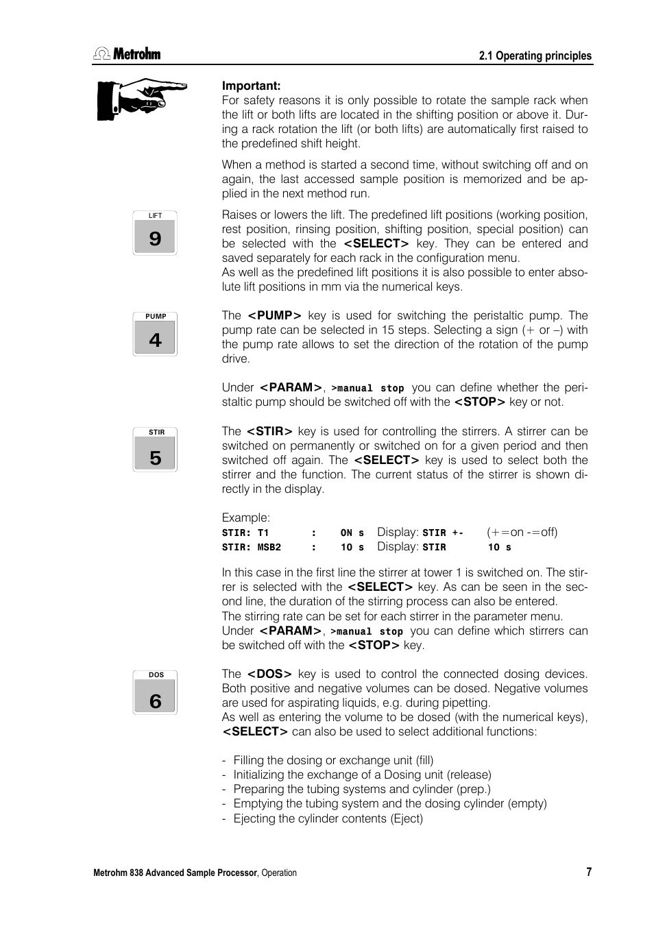 Metrohm 838 Advanced Sample Processor Manual User Manual | Page 15 / 101