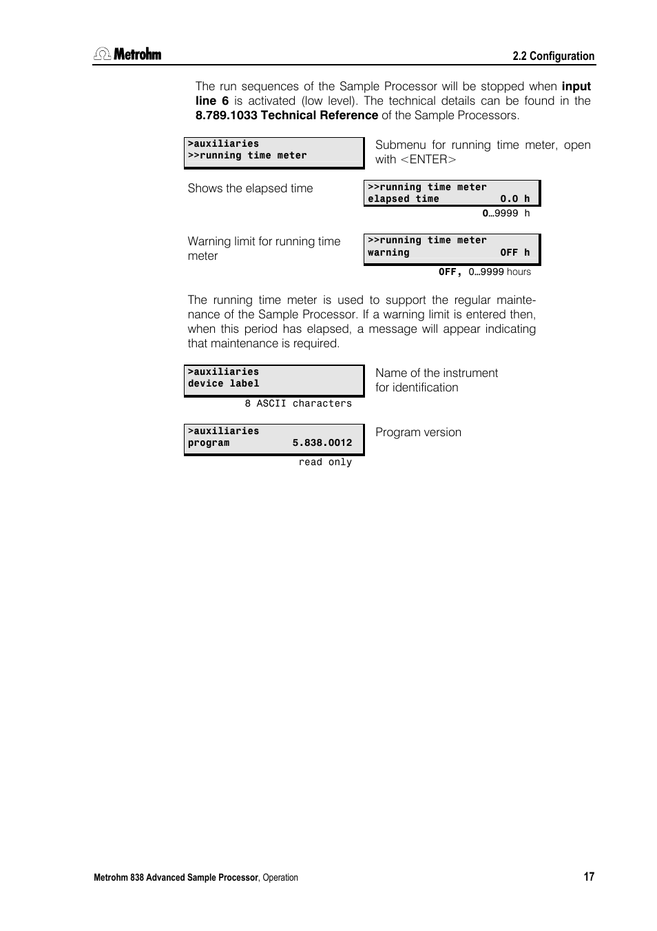 Metrohm 838 Advanced Sample Processor Manual User Manual | Page 25 / 101