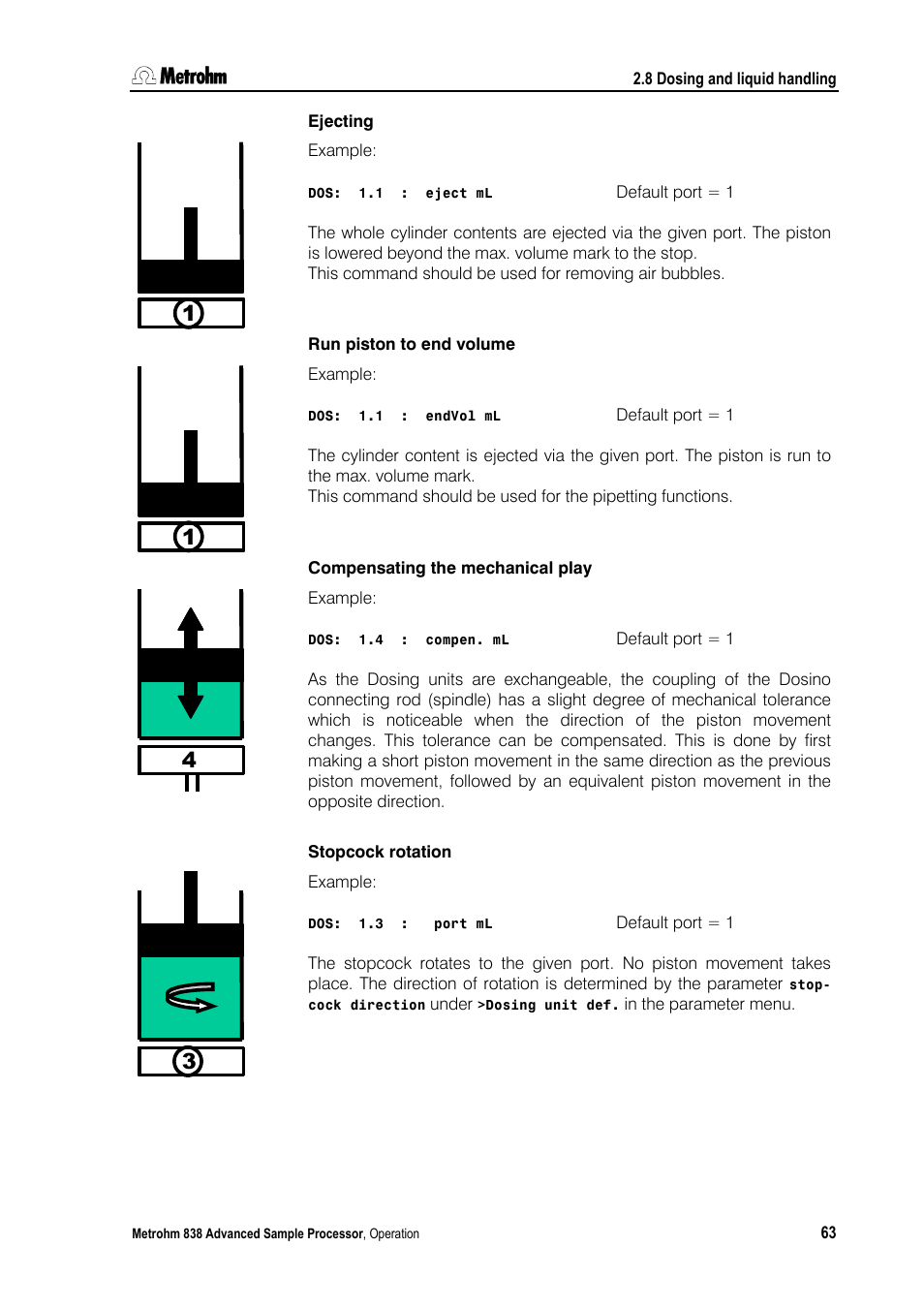 Metrohm 838 Advanced Sample Processor Manual User Manual | Page 71 / 101