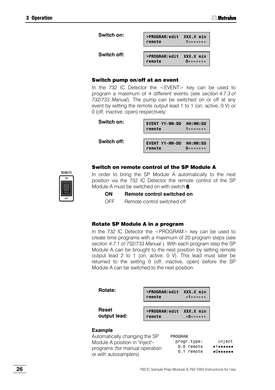 Metrohm 793 IC Sample Preparation Module User Manual | Page 30 / 50