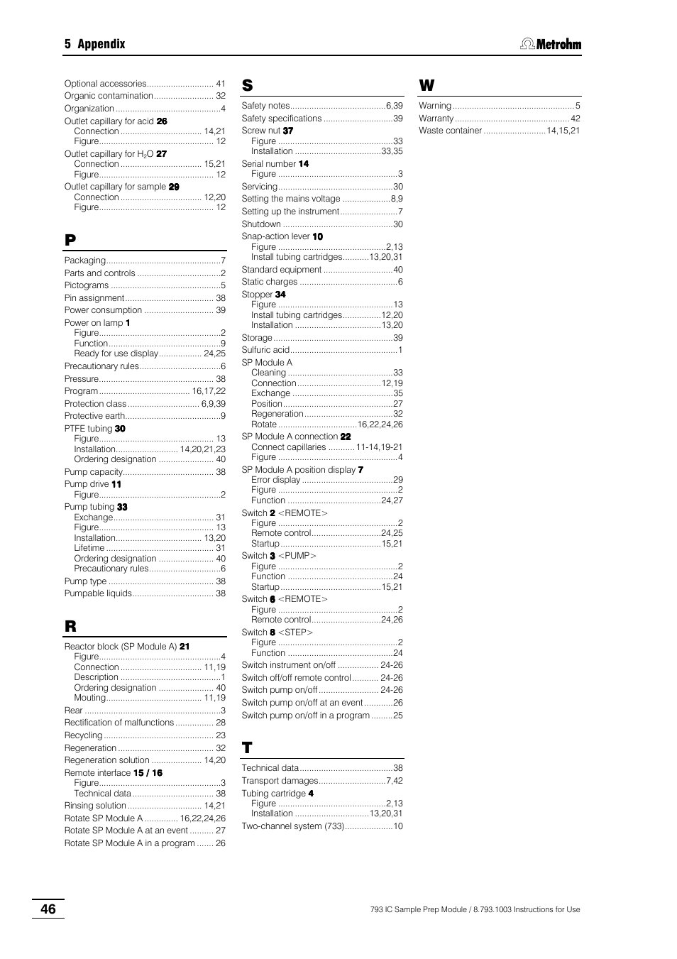 5 appendix | Metrohm 793 IC Sample Preparation Module User Manual | Page 50 / 50