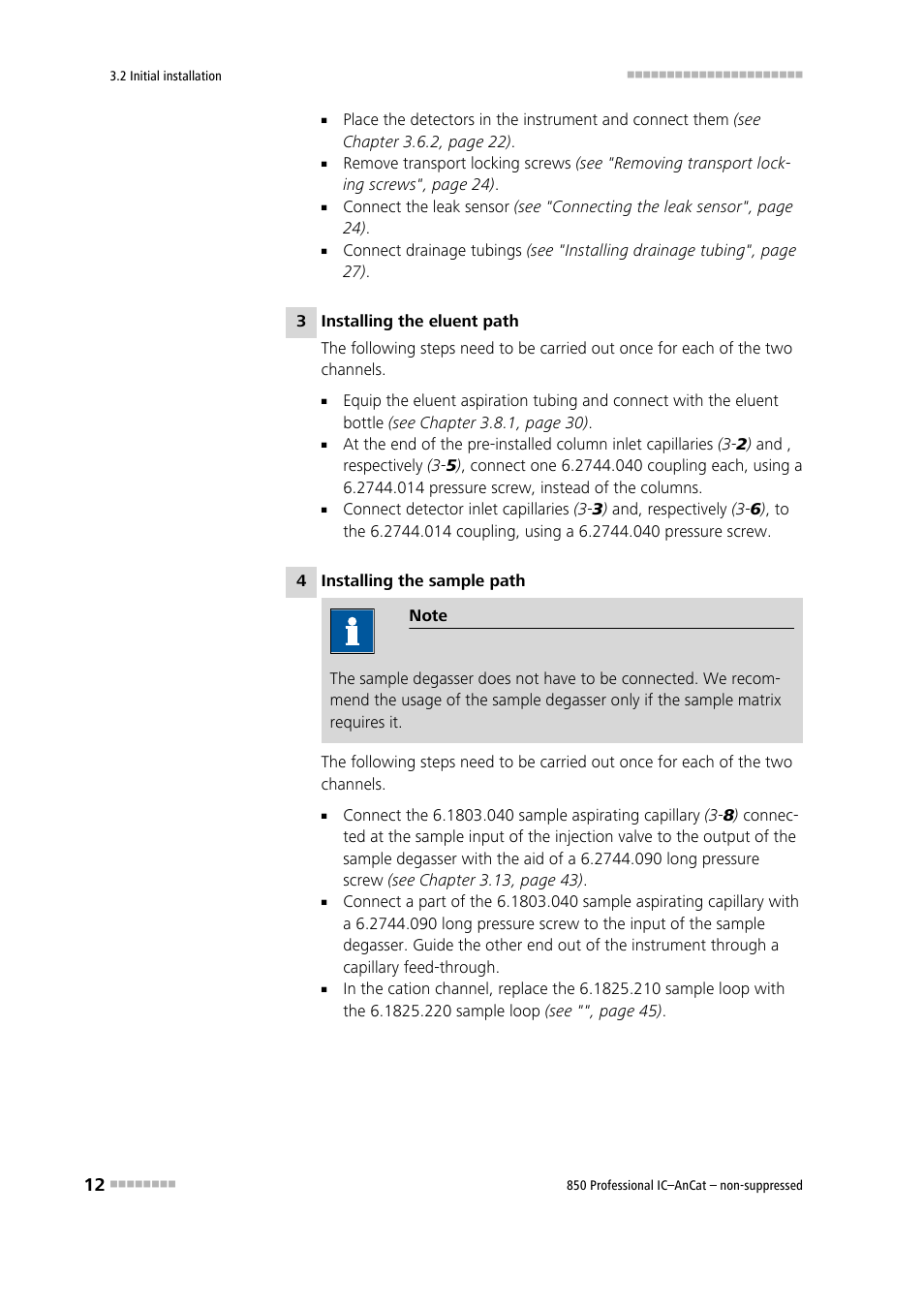 Metrohm 850 Professional IC AnCat Nonsuppressed User Manual | Page 22 / 118