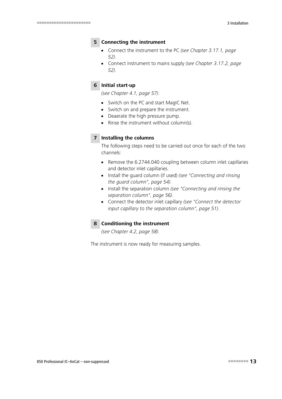 Metrohm 850 Professional IC AnCat Nonsuppressed User Manual | Page 23 / 118