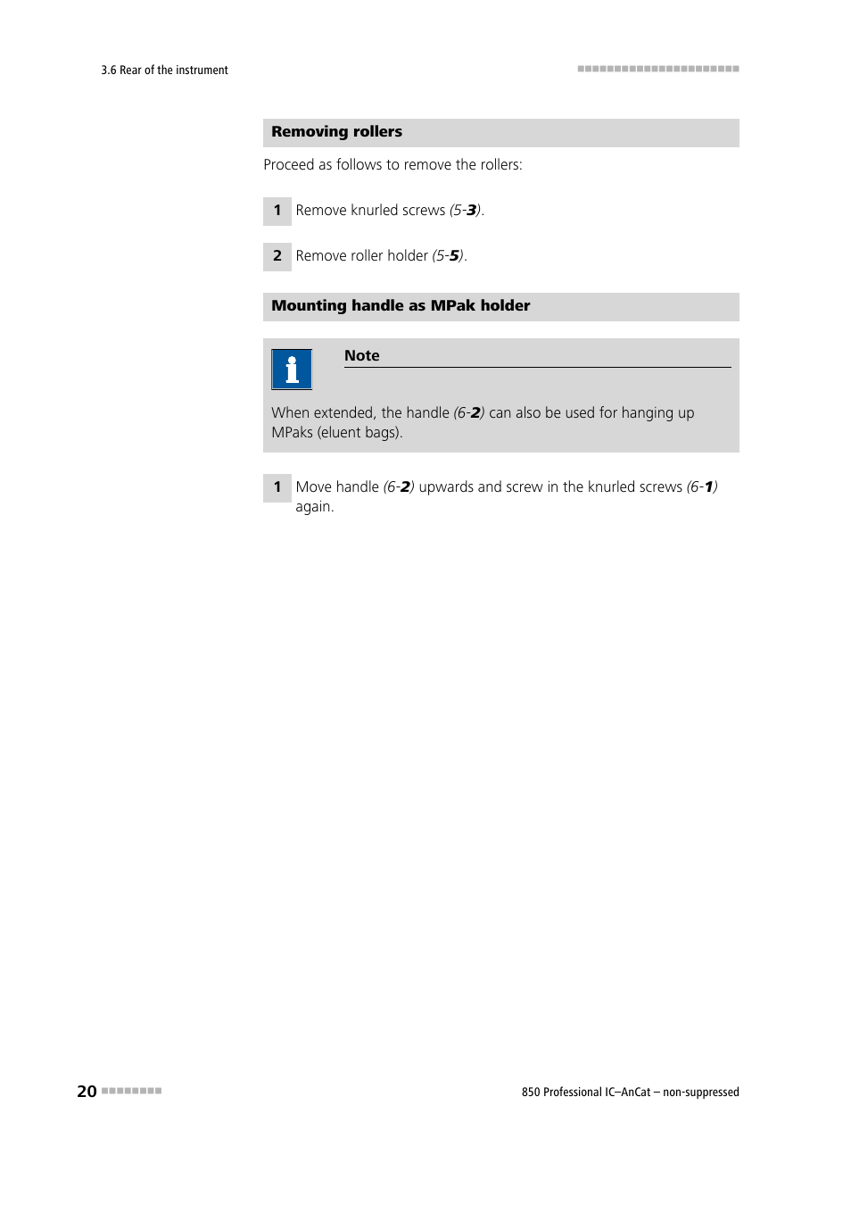 Metrohm 850 Professional IC AnCat Nonsuppressed User Manual | Page 30 / 118