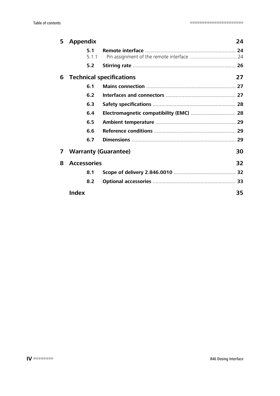 Metrohm 807 Dosing Unit User Manual | Page 6 / 43