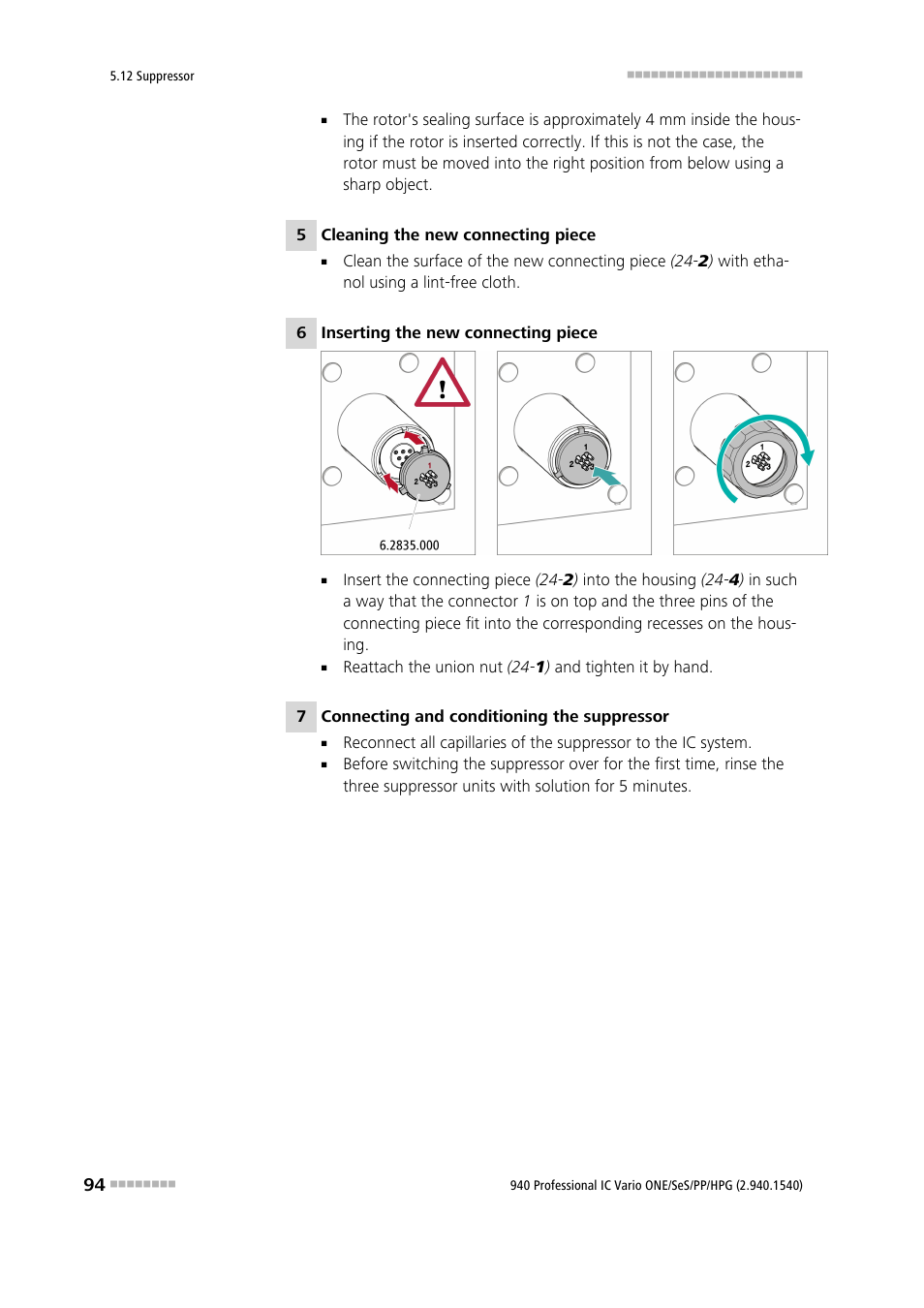 Metrohm 940 Professional IC Vario ONE/SeS/PP/HPG User Manual | Page 104 / 128