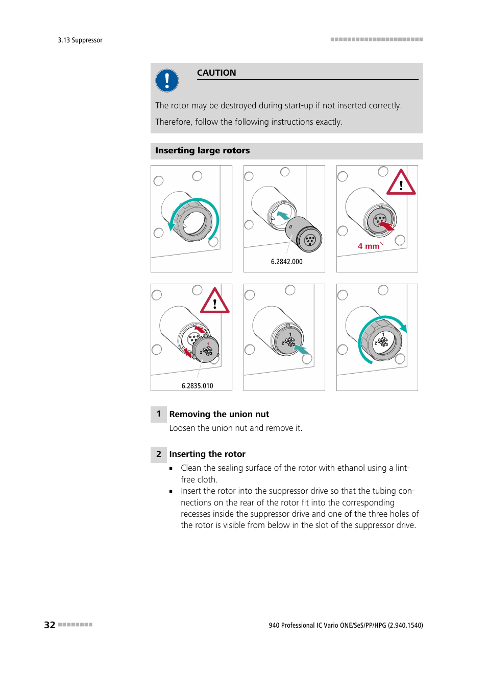 Metrohm 940 Professional IC Vario ONE/SeS/PP/HPG User Manual | Page 42 / 128