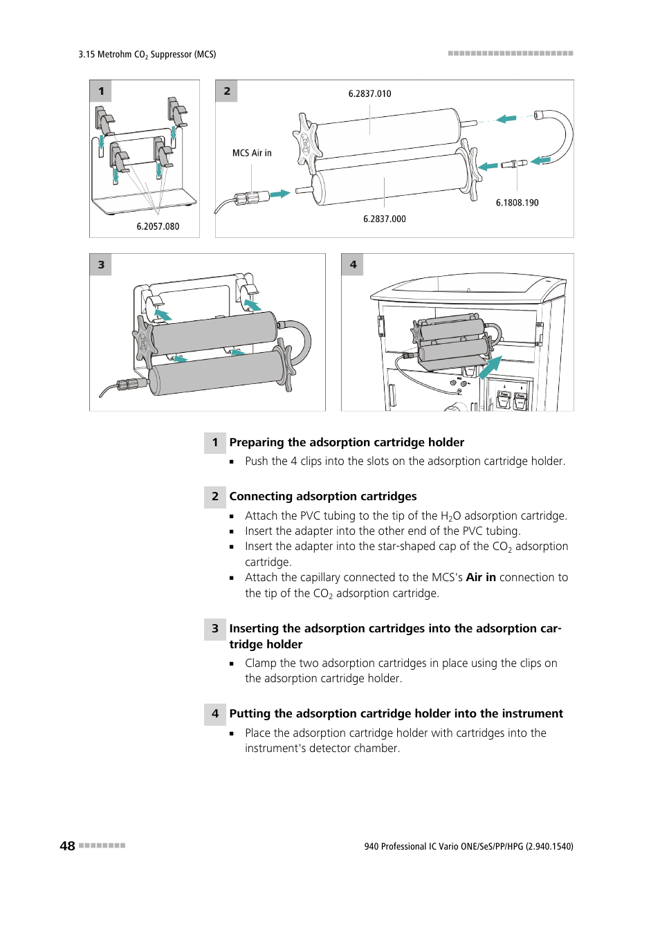 Metrohm 940 Professional IC Vario ONE/SeS/PP/HPG User Manual | Page 58 / 128