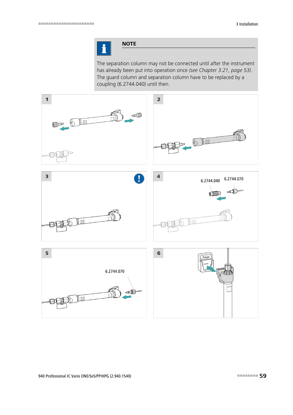 Metrohm 940 Professional IC Vario ONE/SeS/PP/HPG User Manual | Page 69 / 128