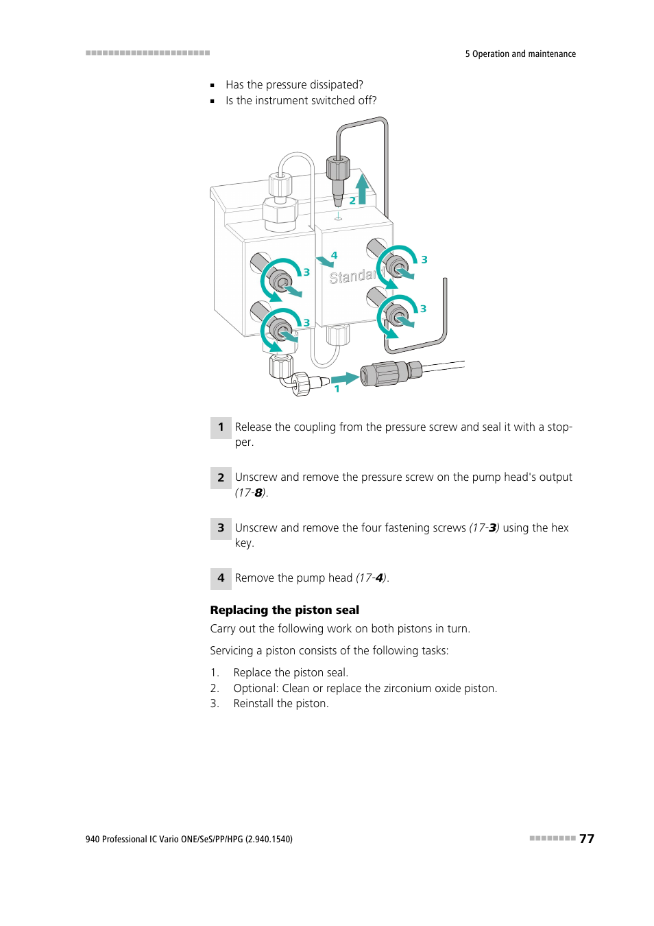 Metrohm 940 Professional IC Vario ONE/SeS/PP/HPG User Manual | Page 87 / 128