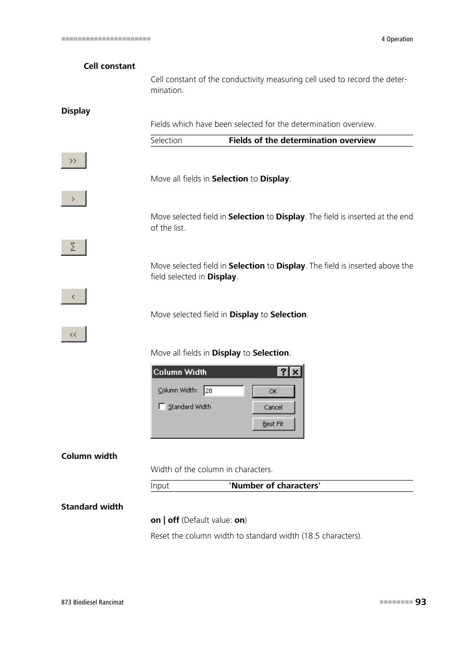 Metrohm 873 Biodiesel Rancimat Manual User Manual | Page 101 / 192