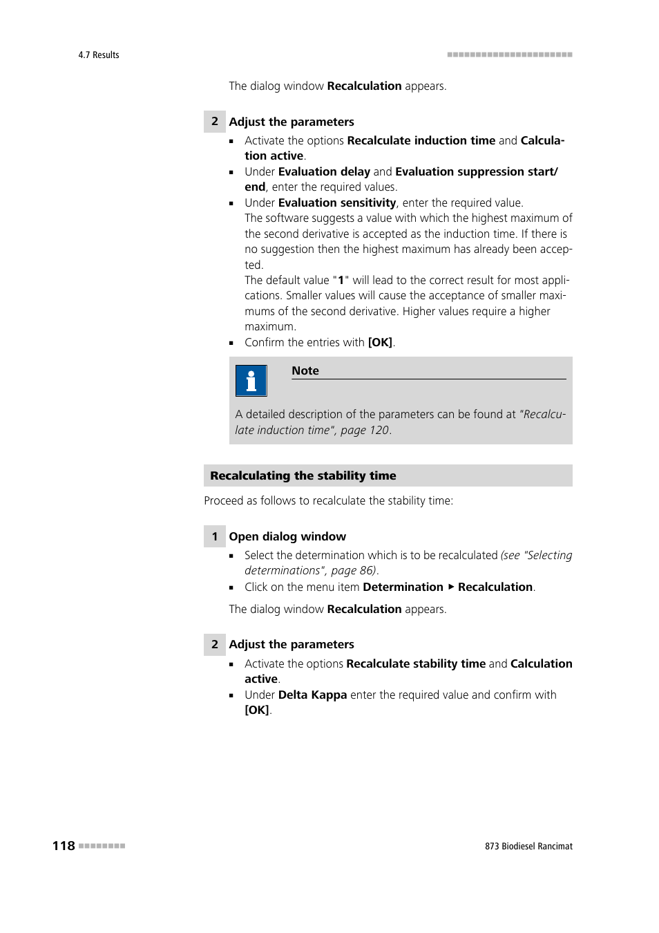 Metrohm 873 Biodiesel Rancimat Manual User Manual | Page 126 / 192