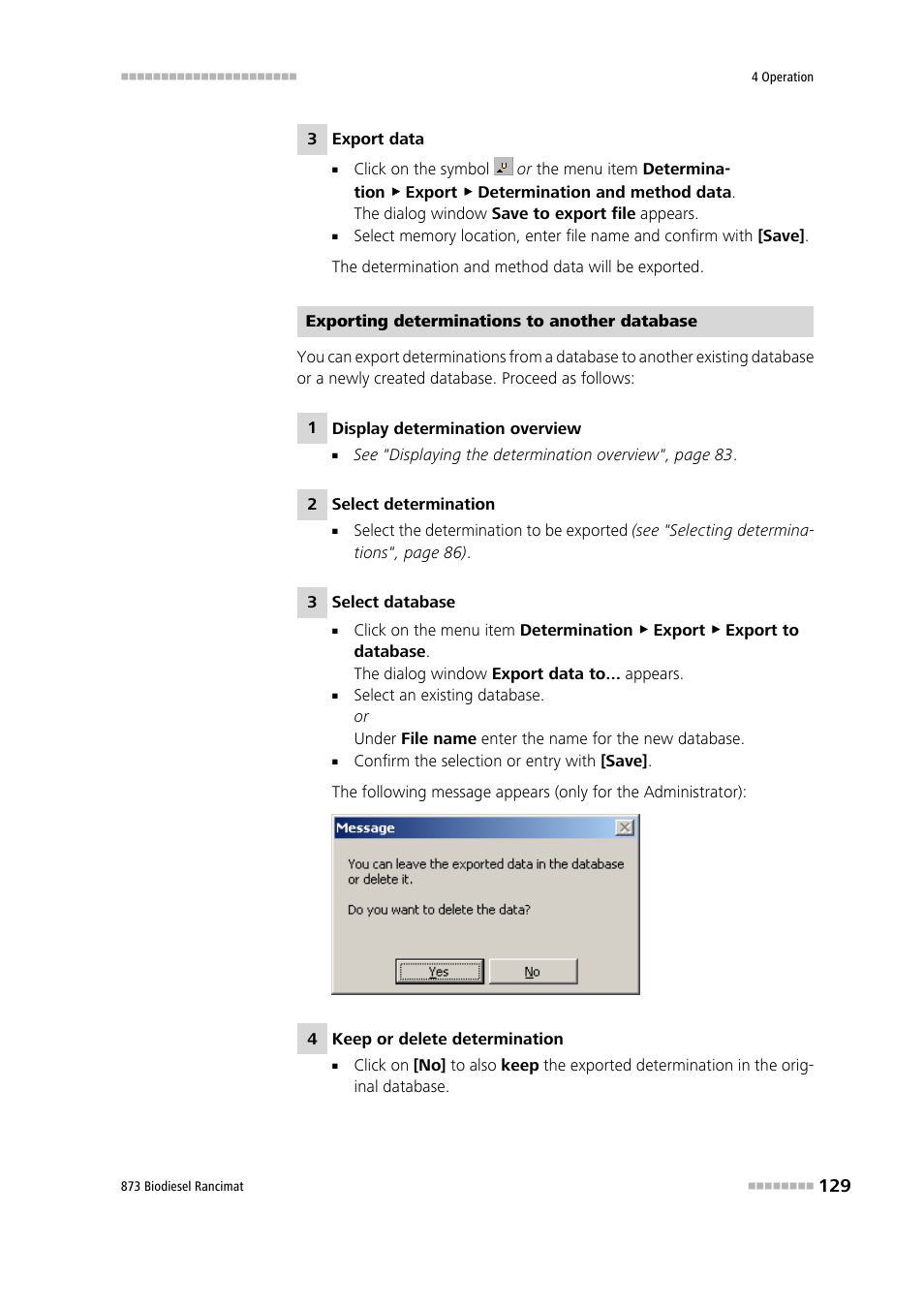 Metrohm 873 Biodiesel Rancimat Manual User Manual | Page 137 / 192