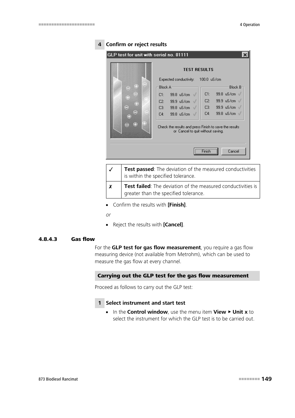 3 gas flow | Metrohm 873 Biodiesel Rancimat Manual User Manual | Page 157 / 192